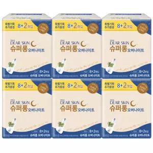 디어스킨 에어엠보 슈퍼롱 오버 8+2P X 6팩