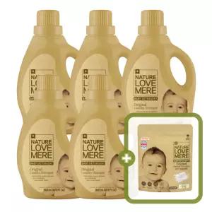 네이쳐러브메레 아기세탁세제 1800ml 용기형 5개 [GIFT] 아기캡슐세제 10개입 1팩