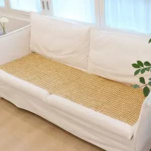 쿨섬머 대나무 소파자리 내추럴 5인 56x230cm 대자리패드