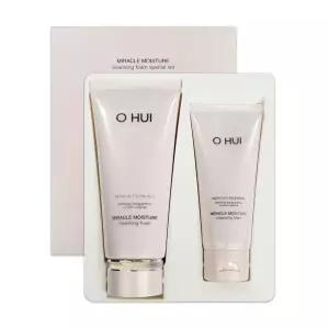 오휘 미라클 모이스처 클렌징 폼 세트 200ml + 100ml 보습 세안 모공 각질 케어