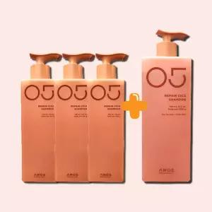 아모스 리페어 시카 샴푸 대용량 기획 2500g (본품500 X3개 +추가1000) 모발 강화