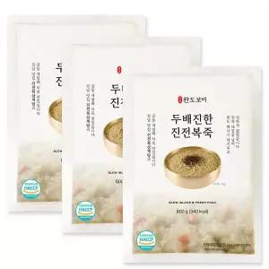 [완도보이] 두배진한 진 전복죽 600g 3팩