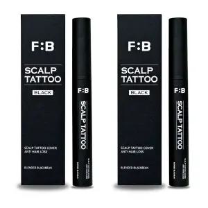 포뷰트 두피 타투 블랙 정수리 헤어라인 커버 15g x 2개