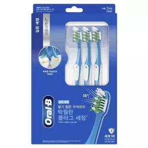 오랄비 깊은세정 크로스액션 플라그가드 40모 3입