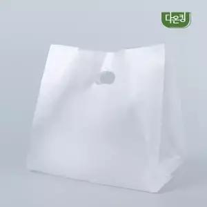 다온킹 일회용 비닐봉투 MAR-55 반투명 무지 1000장 손잡이 배달 포장 봉지