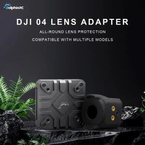 DolphinRC DJI O4 에어 유닛 렌즈 커버 수정 부품 용 알루미늄 방열판 케이스 이미지 전송 가열 방출 FPV