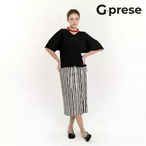 [G.prese] 지프레세 26SS 스트라이프 니트 스커트