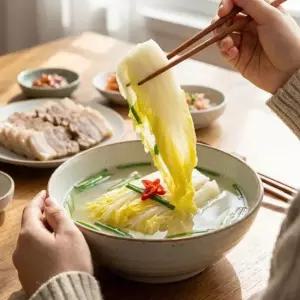 [팜보스]국내산 백김치 시원하고 깔끔한 저자극 물김치 백김치 1kg 2kg 3kg 5kg 10kg