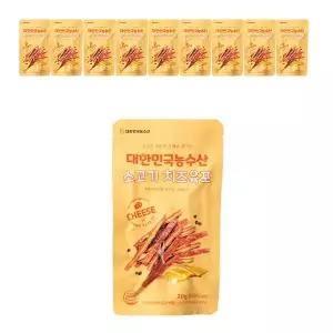 [소비기한 임박] 대한민국농수산 소고기 치즈육포, 10개