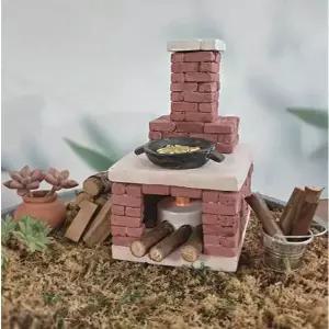 [텐바이텐]미니 벽돌 화덕만들기 DIY 벽돌 쌓기 미니어처 장식 취미 돌하우스