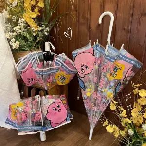 별의커비 투명 우산 선물 휴대용 자동 양우산 94cm