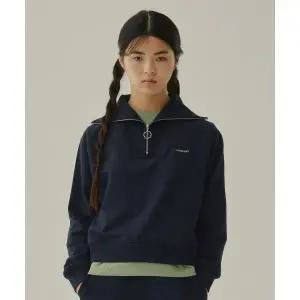 커버낫 COVERNAT WOMAN 우먼 하프 집업 맨투맨 Navy CO2403CR75NA 106191