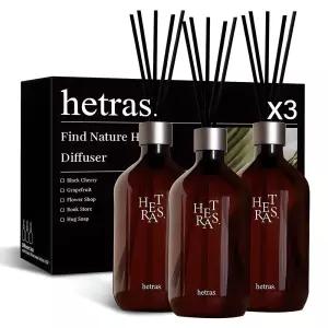 헤트라스 프리미엄 디퓨저 인테리어 대용량 퓨어런드리 500ml 3개