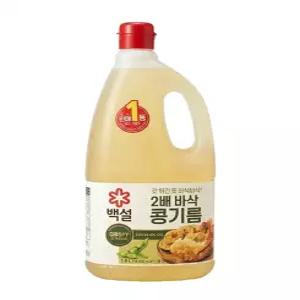 백설 2배 바삭 콩기름1.8L 2개