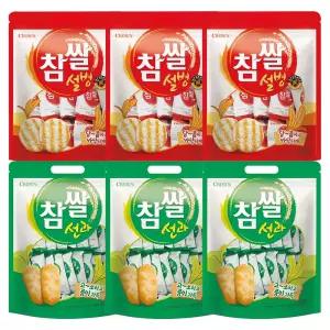크라운 참쌀설병 270g 3개 + 참쌀선과 253g 3개 (6개)