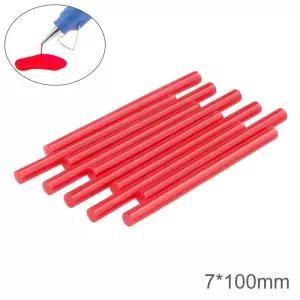 글루건심 스틱 5-100개대 7mmx100mm 레드 핫멜트 총 접착제 수리 합금
