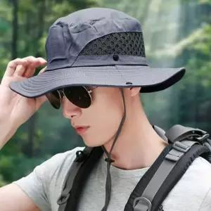 오너클랜 남성 등산 모자 머리둘레56 60cm 남성 아웃도어 모자 넓은 메쉬 차광 여름 가리개 사파리