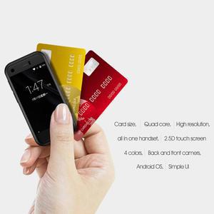 미니 스마트폰, 잠금 해제된 휴대폰 세계에서 가장 작은 휴대폰 2.5인치 안드로이드 쿼드 코어 2G+16G 5.0MP 듀얼 SIM 고화질 미니폰 잠금 해제 3G 모바일 소형 스마트폰(블랙)
