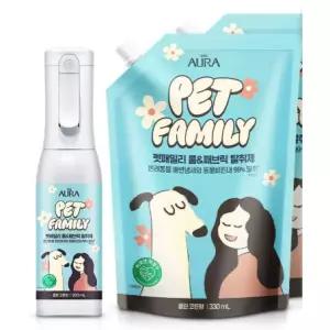아우라 펫패밀리 탈취제 200ml+리필 330ml 2개