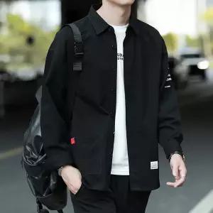마 셔츠 남방 오버핏 여름 여름용 얇은 면 작업복 남자 남성 긴팔 데님 용접공 방열 내마모성 순면 상의 자