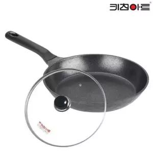 키친아트 꼬뜨실버 IH 인덕션 후라이팬30CM-커버