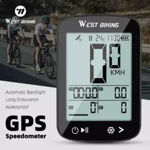 자전거심박계 속도계 서쪽 자전거 GPS 무선 컴퓨터 MTB Type-C 충전 방수 사이클링 주행 거리계