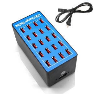 C 급속 충전기 아이폰USB 충전기 스테이션 20포트 100W 다중 스마트폰, 태블릿, 장치용 멀티 포트