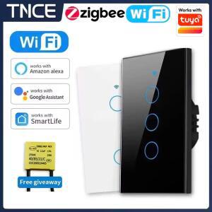 TNCE 투야 LED WIFI 지그비 스위치 알렉사 조명 스마트 터치 또는 센서 와이어