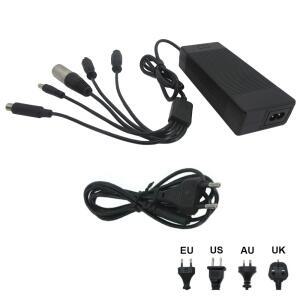 36V 2A 리튬 충전기 42V 10S 이온 배터리 DC GX12 XLRM 8mm(OD) 5 in1 플러그