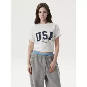 [후아유](대전신세계)USA Printing T-shirt / WHRPG2405U