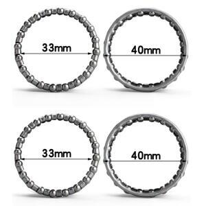 4Pcs 40mm 자전거 헤드셋 공 갇힌 볼 베어링 레이스 사이클링 세트 수리 액세서리