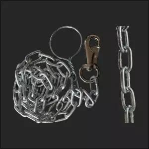 고품질 국산 체인 개줄 6mm 시골 진돗개 대형 반려 애견 목줄 대형견 (WCA796D)