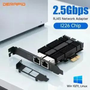 I226V 25G 기가비트 이더넷 PCIE RJ45 네트워크 어댑터 00/000/2500M PCI 익스프레스 LAN 컨트롤러