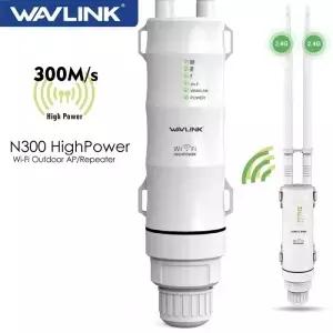 Wlink 고전력 300Mbps 무선 Wifi 리피터 실외 24G 라우터/장거리 확장기 POE 고이득 안테나