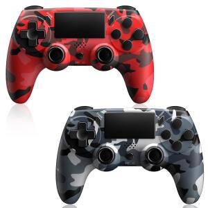 PS4용 KDYGPDCT 2팩 무선 컨트롤러, 6축 모션 센서가 있는 리모컨, 민감한 터치 패드, 내장 스피커 및 헤드폰 잭, PlayStation 4 /Pro /Slim /PC와 호환 가능