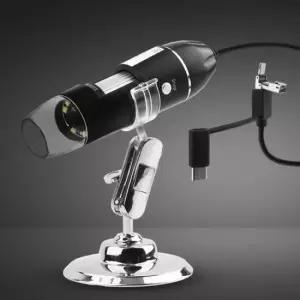 확대경 휴대폰 USB LED 정밀 1000배 라이트 현미경