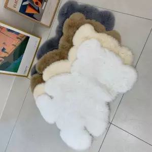 곰돌이미니러그 인테리어 매트 주방 카페트 캐릭터 러그 발매트 스웨이드 (W9D7A10)