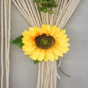 해바라기 커튼 집게 1P 별모양커튼타이백 자석커튼타이백 자석타이백 (W9DA1D1)