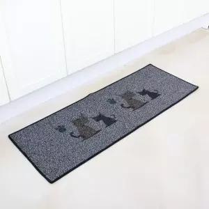 뽀송이 그린 침실 욕실매트 45x120cm 밀림방지매트 현관매트 (WD54A1A)