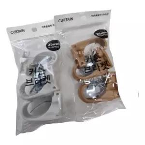 민광 커튼 브라켓 25MM 커텐 걸이 고리 봉 켓 설치 (WD8E977)