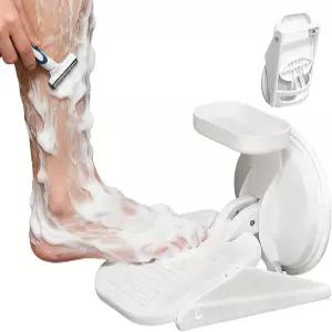 미끄럼 방지 흡착 컵이 있는 접이식 샤워 발 받침대 노인 휴대용 욕실 안전 의자용 분리형 선반 단계