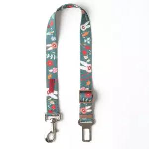 키키 리키 반려견 안전벨트 14-24인치(36-61cm) 조절 가능 프리미엄 나일론 안전 테더 유니버설 버클 클립