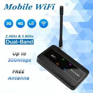 TIANJIE MF904 4G + 모바일 와이파이 라우터 2100mAh 안전한 배터리 분리형 안테나 글로벌 밴드 지지대