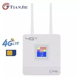 무선 CPE 4G 와이파이 라우터 휴대용 게이트웨이 FDD TDD LTE WCDMA GSM 글로벌 언락 외부 안테나 SIM 카드
