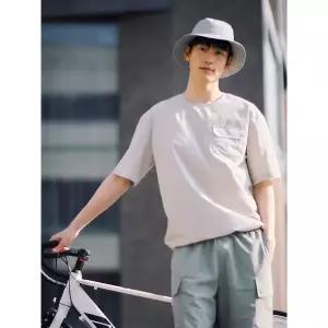[폴햄]남성 쿨무브 우븐 포켓 반팔티 PHF2TS1730_P392719370
