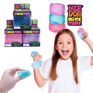 몽테조이  Schylling Needoh Nice Cube Squishy Fidget 장난감 스트레스 해소 불안 방지 집중력 진정 감각