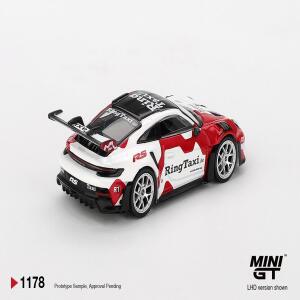 로렌지미니GT 1/64 포르쉐 911 (992) GT3 RS 와이사치 패키지 가드 레드 MGT01060-CH 자동차 합금 다이캐스