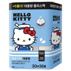 헬로키티 대용량 플러스팩 롤화장지