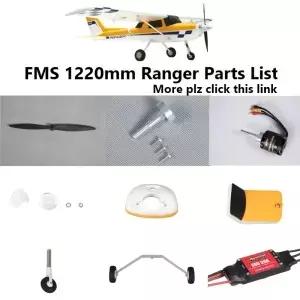 FMS 1220mm 레인저 트레이너 부품 프로펠러 스피너 모터 샤프트 마운트 보드 랜딩 기어 ESC RC 비행기 모델