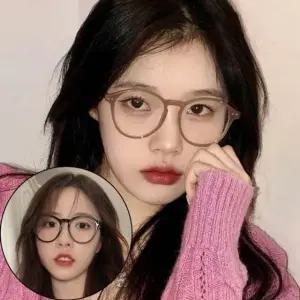 동글이뿔태안경 안경테 가벼운안경테 남자안경테 안경 뿔테 무테 반뿔테 (WE87297)